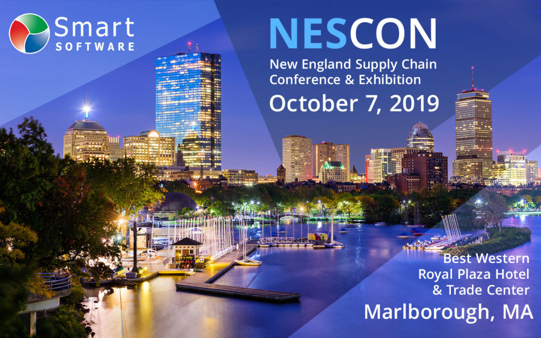 Smart Software op NESCON 2019, New England Supply Chain Conference & Exhibition Keynote in Malborough, MA.