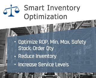 Smart Inventory Optimization: Optimize RDP, Min, Max, Safety Stock, Order Qty; Reduce Inventory; Increase Service Levels