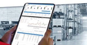 Ipad with business data of improved Demand & Inventory Planning