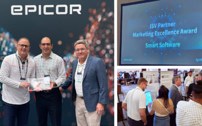 Smart Software has been honored with the Epicor ISV Marketing Excellence Award